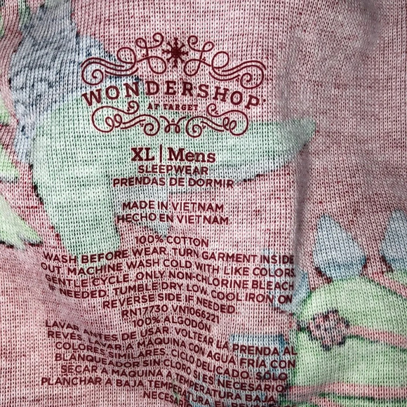 Wondershop men’s size XLarge red dinosaurs pajamas - Picture 4 of 6